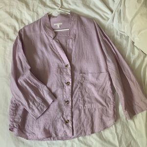 Lavender COS linen blouse